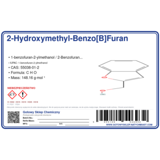 2-hydroxyMethyl-benzo[b]furan, CAS 55038-01-2 — etykieta produktu chemicznego