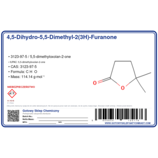 4,5-Dihydro-5,5-diMethyl-2(3H)-furanone, CAS 3123-97-5 — etykieta produktu chemicznego