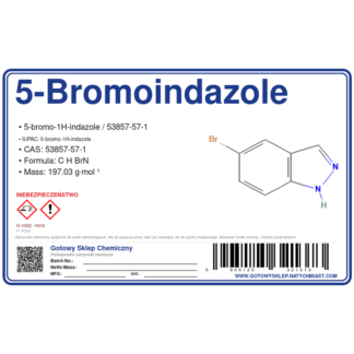 5-Bromoindazole, CAS 53857-57-1 — etykieta produktu chemicznego