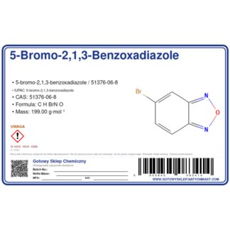 5-broMo-2,1,3-benzoxadiazole, CAS 51376-06-8 — etykieta produktu chemicznego