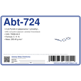 ABT-724, CAS 70006-24-5 — etykieta produktu chemicznego