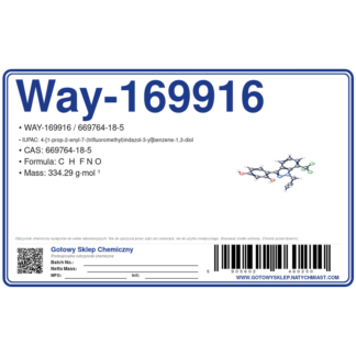 WAY-169916, CAS 669764-18-5 — etykieta produktu chemicznego