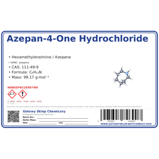 azepan-4-one hydrochloride, CAS 111-49-9 — etykieta produktu chemicznego