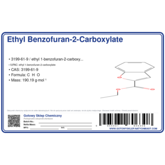 ethyl benzofuran-2-carboxylate, CAS 3199-61-9 — etykieta produktu chemicznego