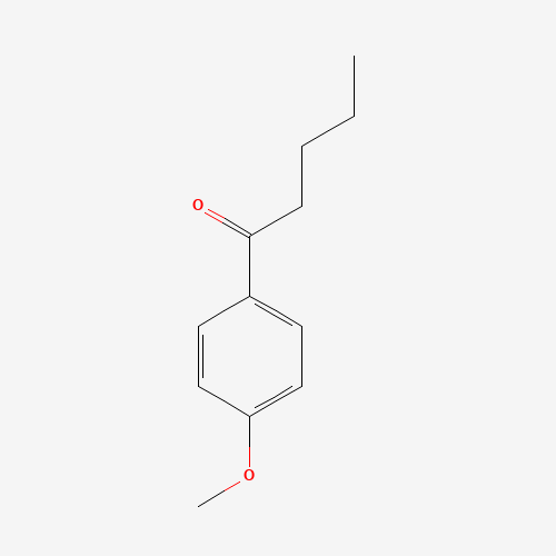 Szkielet 2D 4'-Methoxy-valerophenone, CAS 1671-76-7, wzór C12H16O2