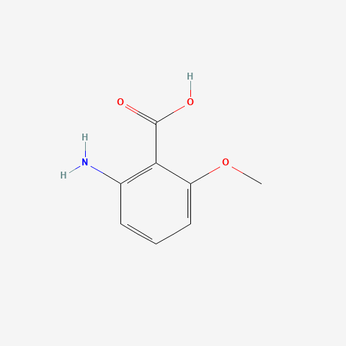 Szkielet 2D 2-aMino-6-Methoxy-benzoic acid, CAS 53600-33-2, wzór C8H9NO3
