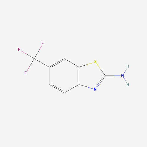 Szkielet 2D 6-trifluoroMethyl-2-aMinobenzothiazole, CAS 777-12-8, wzór C8H5F3N2S