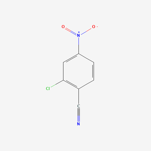 Szkielet 2D 4-nitro-2-chlorobenzonitrile, CAS 28163-00-0, wzór C7H3ClN2O2