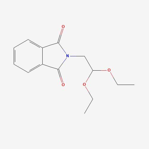 Szkielet 2D N-phthaliMido aMinoacetaldehyde diethyl acetal, CAS 78902-09-7, wzór C14H17NO4