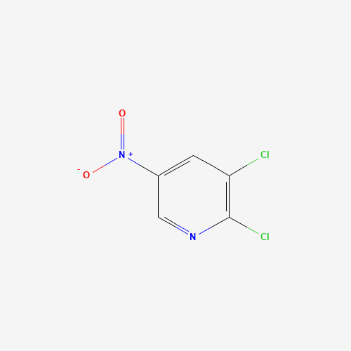 Szkielet 2D 2,3-Dichloro-5-nitropyridine, CAS 22353-40-8, wzór C5H2Cl2N2O2