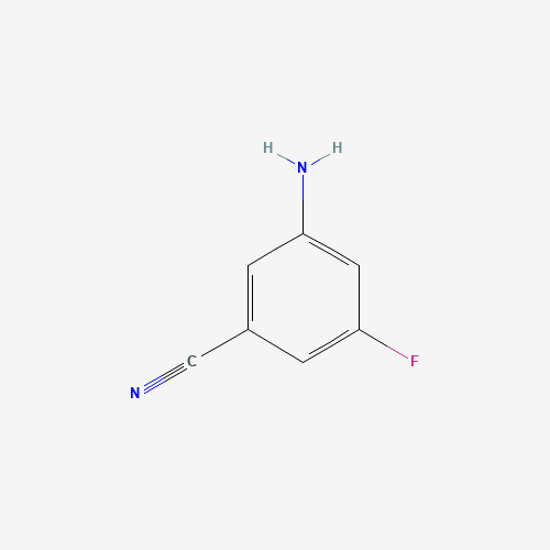 Szkielet 2D 3-aMino-5-fluorobenzonitrile, CAS 210992-28-2, wzór C7H5FN2