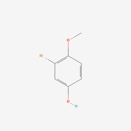 Szkielet 2D 3-broMo-4-Methoxyphenol, CAS 17332-12-6, wzór C7H7BrO2