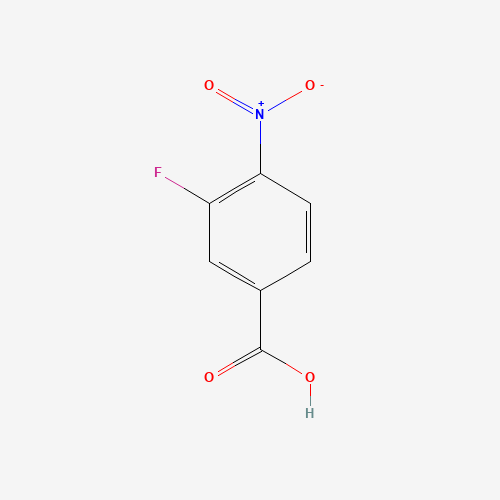 Szkielet 2D 3-fluoro-4-nitro-benzoic acid, CAS 403-21-4, wzór C7H4FNO4