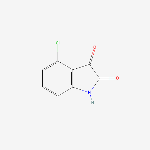 Szkielet 2D 4-chloroisatin, CAS 6344-05-4, wzór C8H4ClNO2