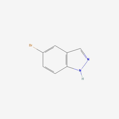 Szkielet 2D 5-Bromoindazole, CAS 53857-57-1, wzór C7H5BrN2