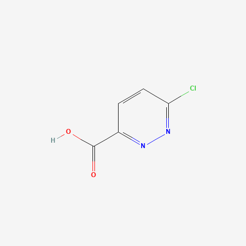 Szkielet 2D 6-chloropyridazine-3-carboxylic acid, CAS 5096-73-1, wzór C5H3ClN2O2